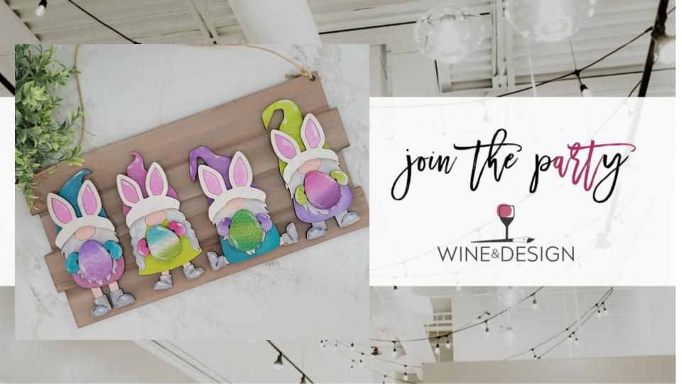 Gnome Bunny Sign | Customizable! | Wine & Design