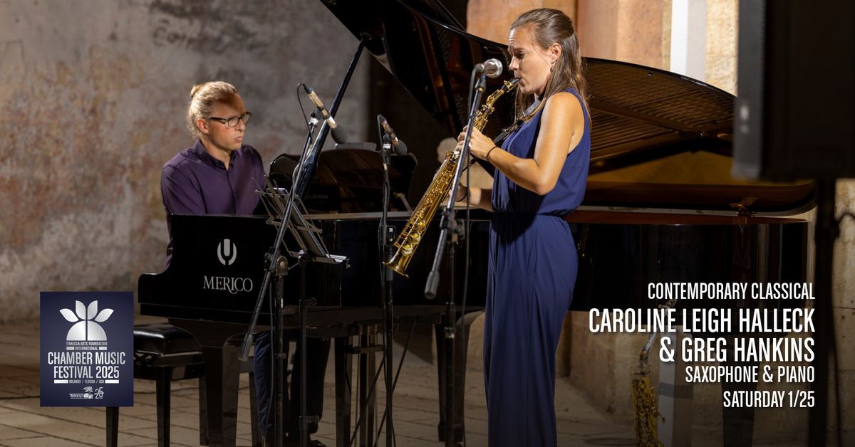 Caroline Leigh Halleck and Greg Hankins Duo Saxophone & Piano