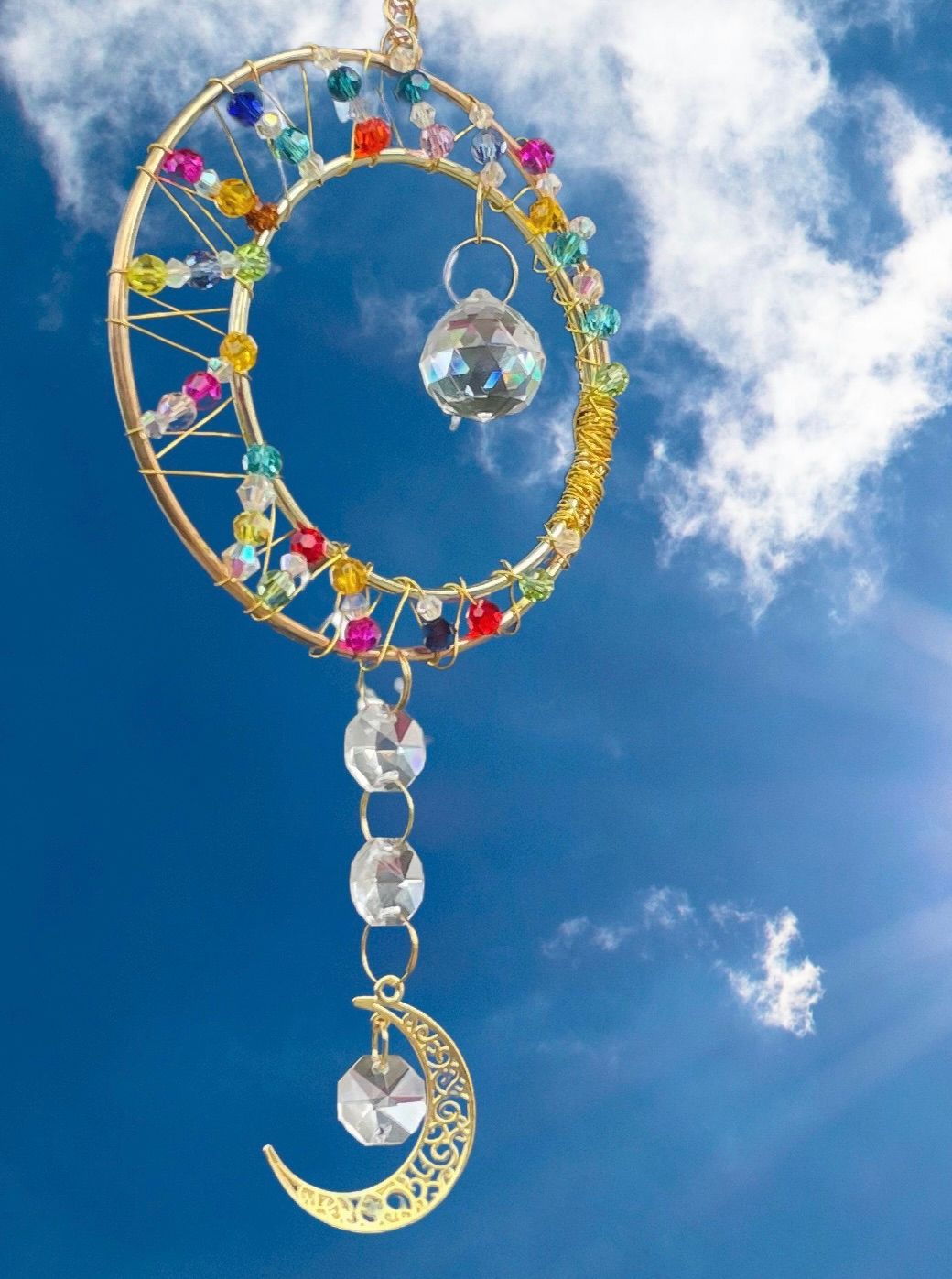 Make your own moon and stars suncatcher