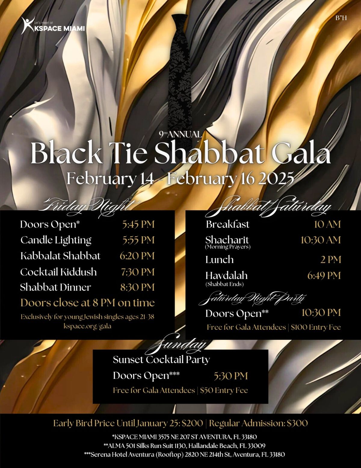 9th Annual Black Tie Shabbat Gala 2025