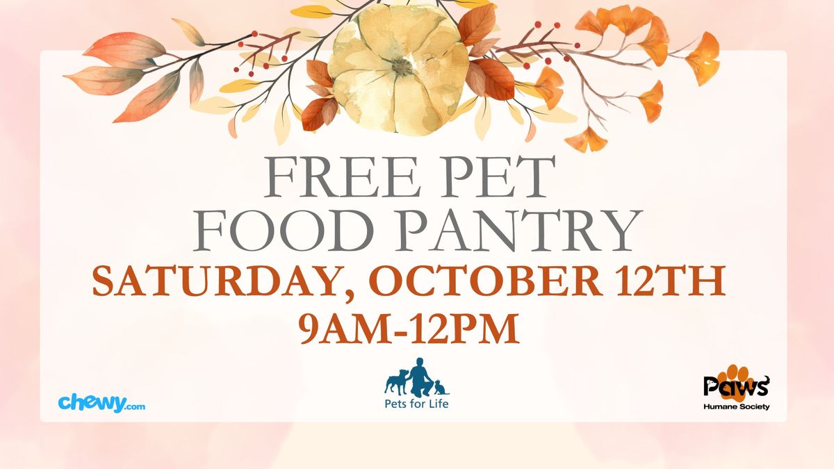 Free Pet Food Pantry