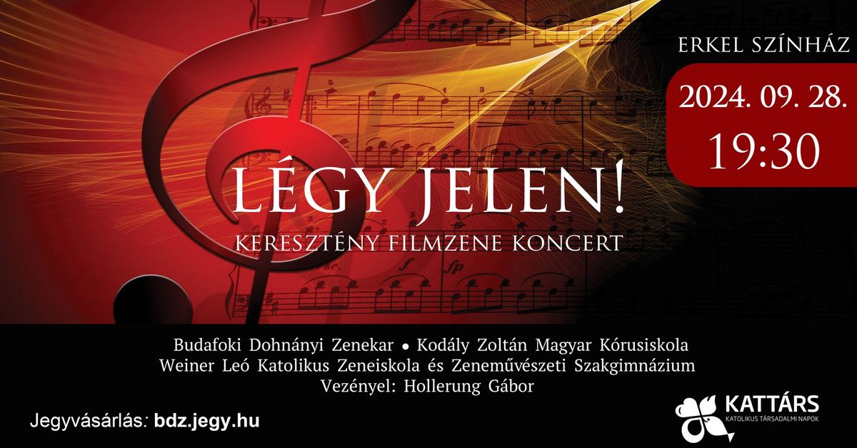 L\u00e9gy jelen! Kereszt\u00e9ny filmzene koncert