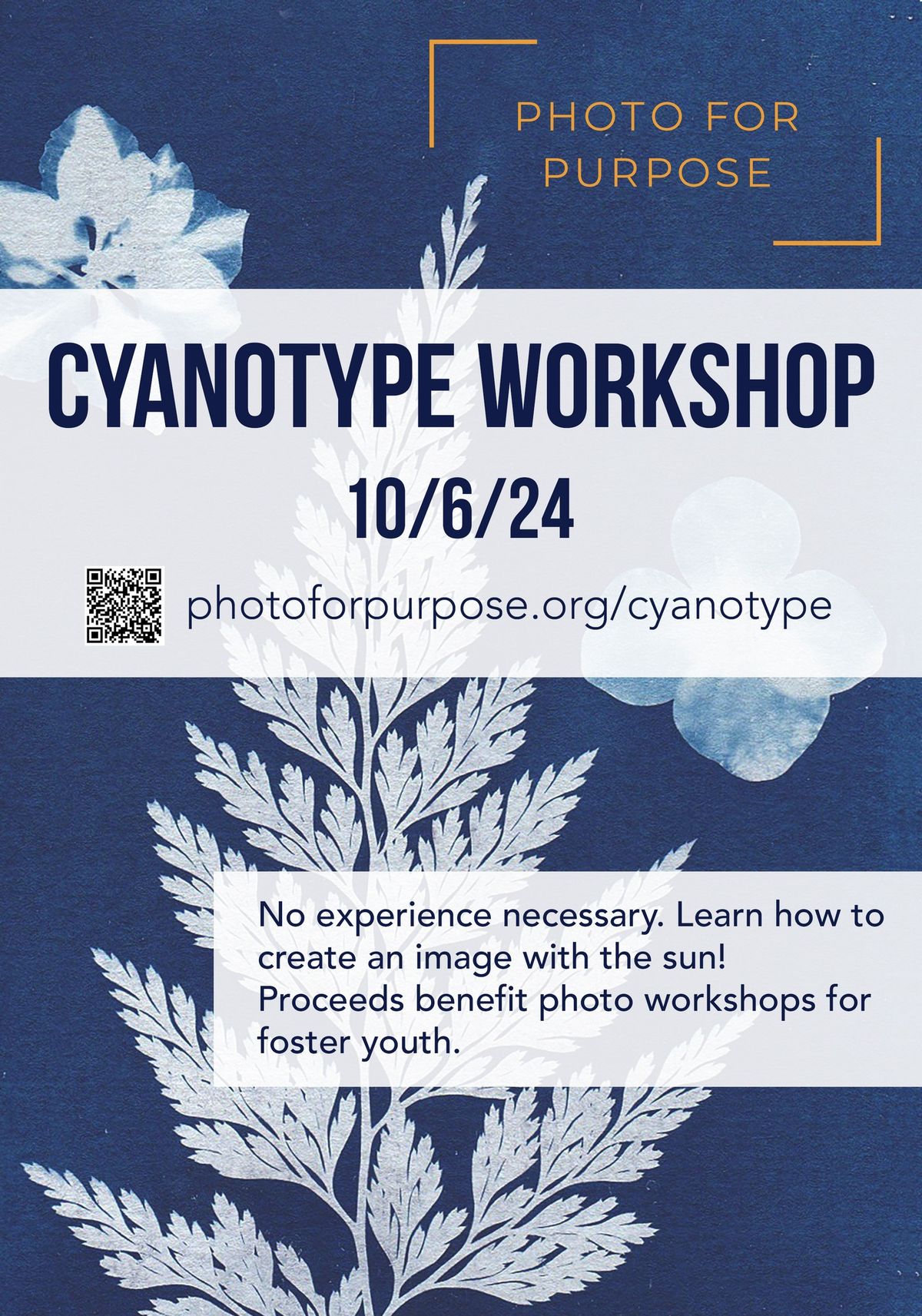 Cyanotype Workshop & Fundraiser by Photo For Purpose