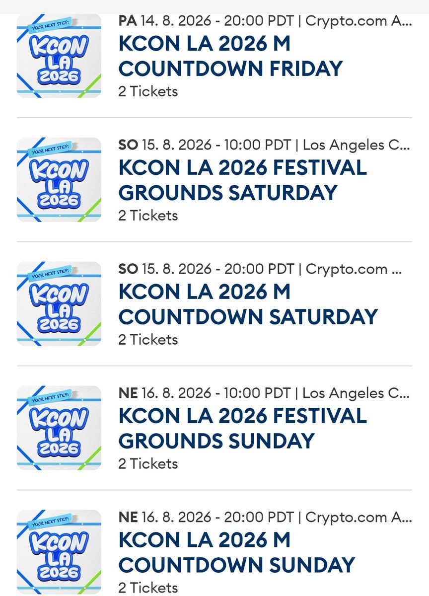 KCON LA 2026 Festival Grounds Sunday at Los Angeles Convention Center
