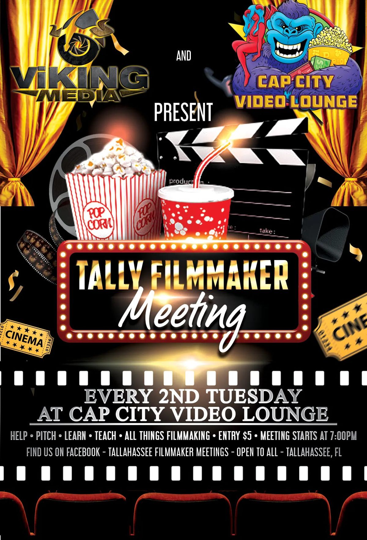 July Tallahassee Filmmaker Meeting @ CCVL