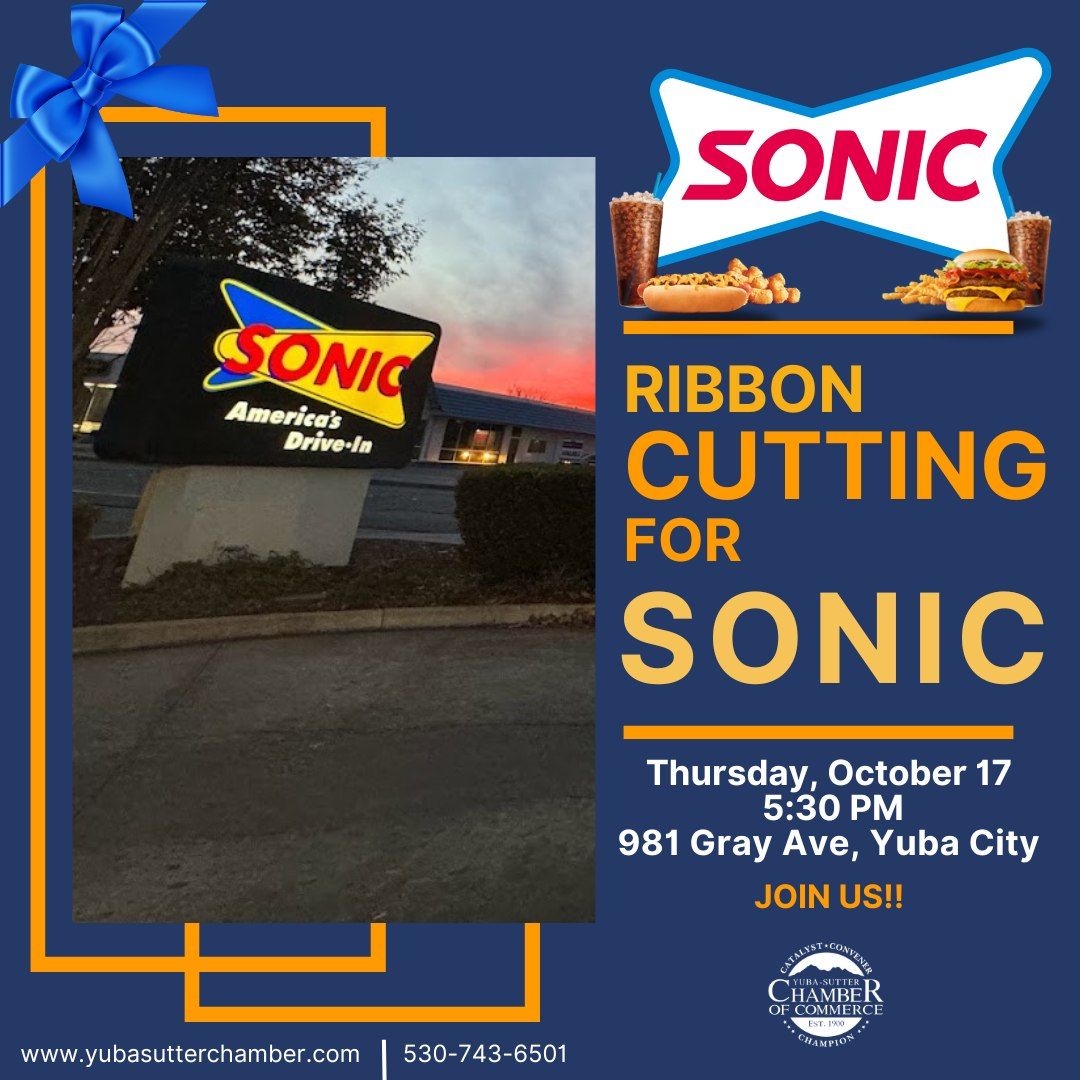  Ribbon Cutting for Sonic  !