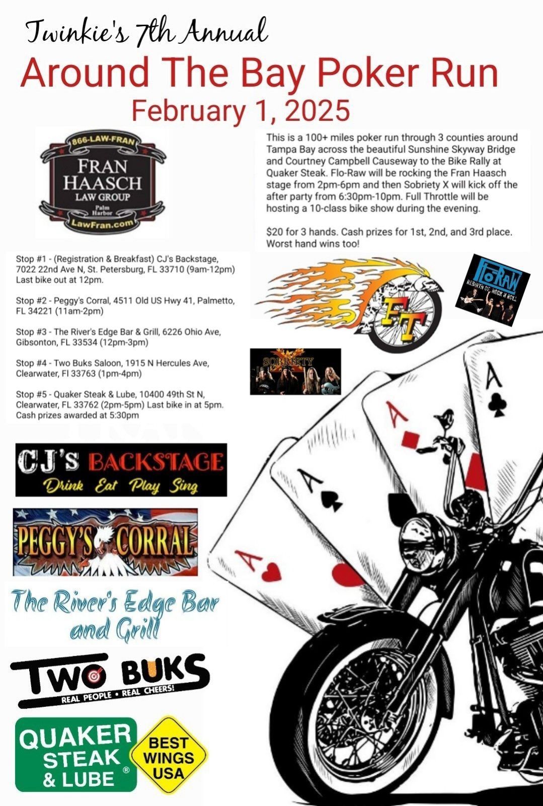 Flo-Raw Returns for Twinkie\u2019s 7th Annual Poker Run