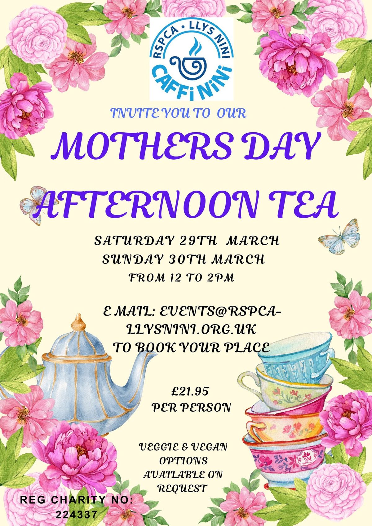 Mothers Day Afternoon Tea 2025