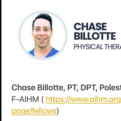 Chase Billotte, DPT, F-AIHM, Polestar PI