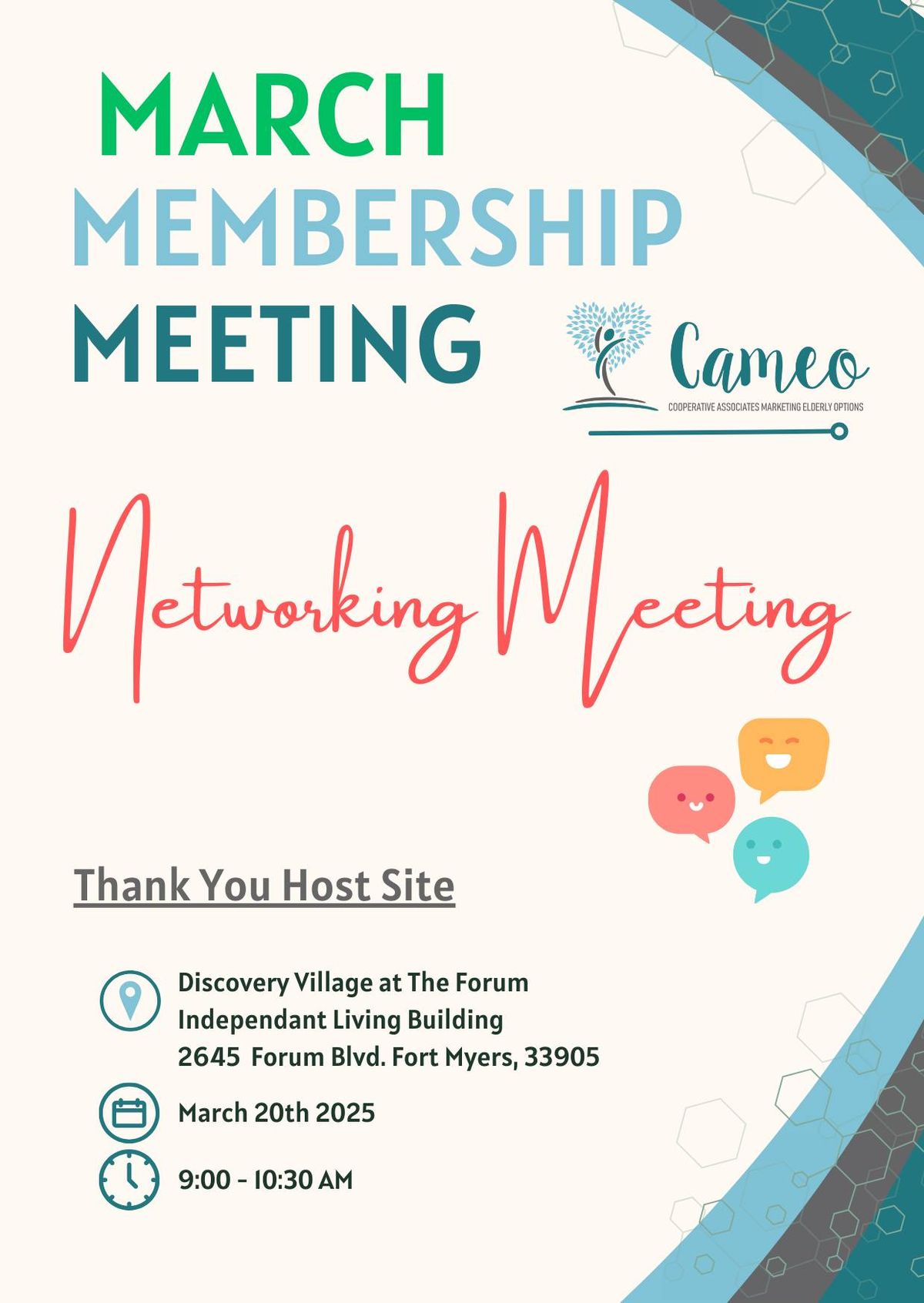 CAMEO March Meeting