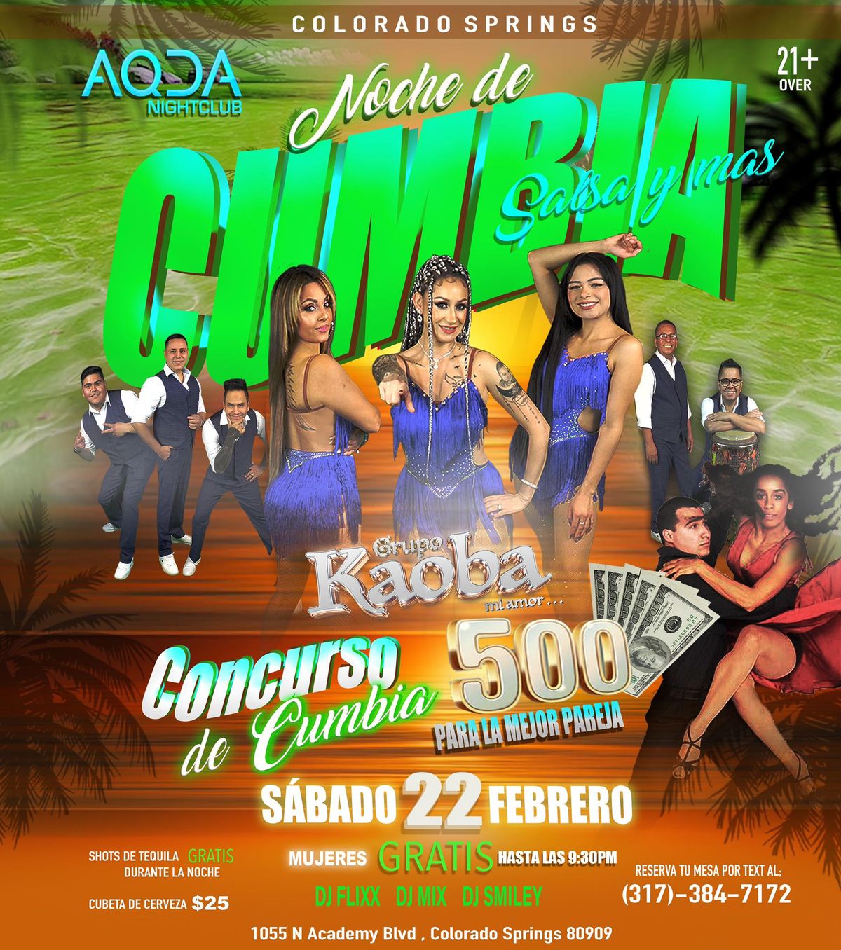 Concurso de cumbia 500dlls a la mejor pareja AQUA CLUB grupo kaoba 