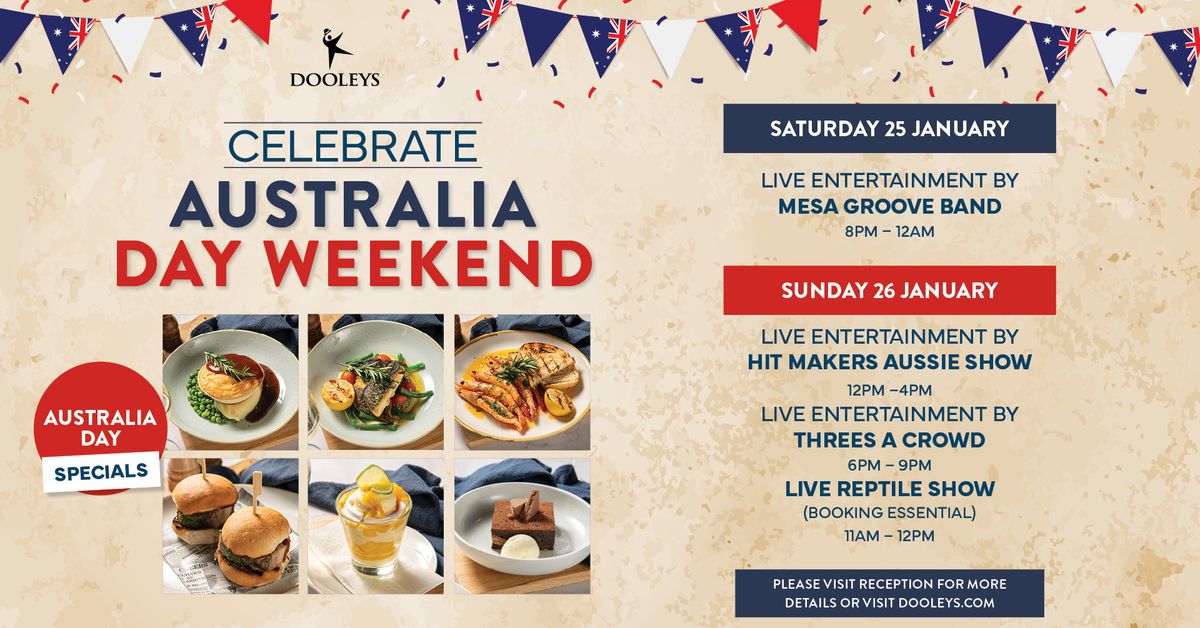 Australia Day Weekend- Saturday 