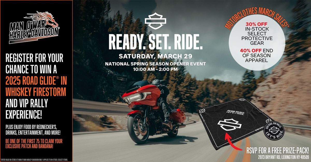 Ready. Set. Ride. Spring Opener Event