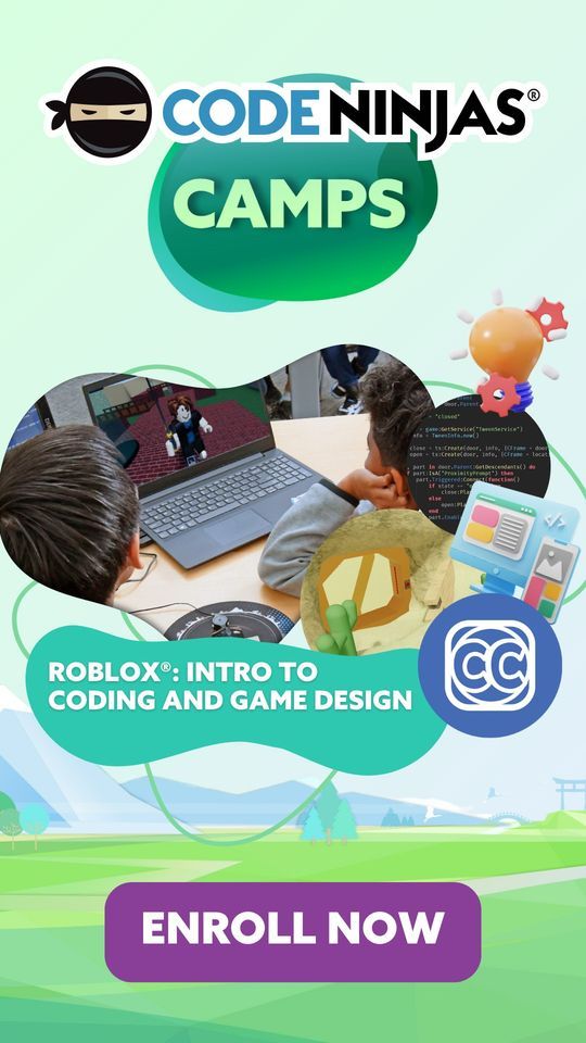 Intro to Roblox Game Development - 1 Week Summer Camp - Kids 7+