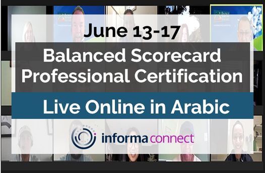 Balanced Scorecard Professional Certification LIVE Online - in Arabic