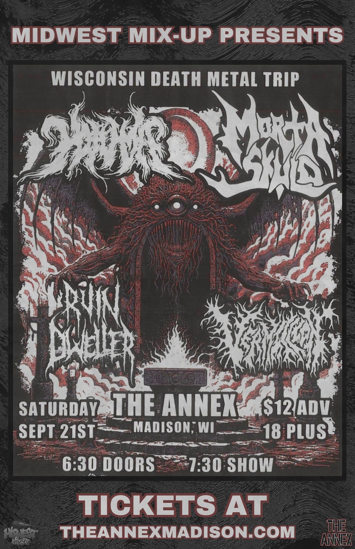 Yotuma, Morta Skuld, Ruin Dweller, Vermillion at The Annex - Madison WI 