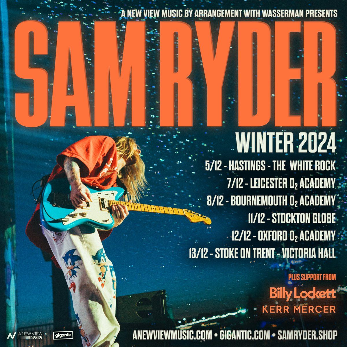 Sam Ryder Stoke On Trent Tickets