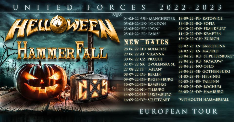 Helloween + Hammerfall - United  Forces 2022