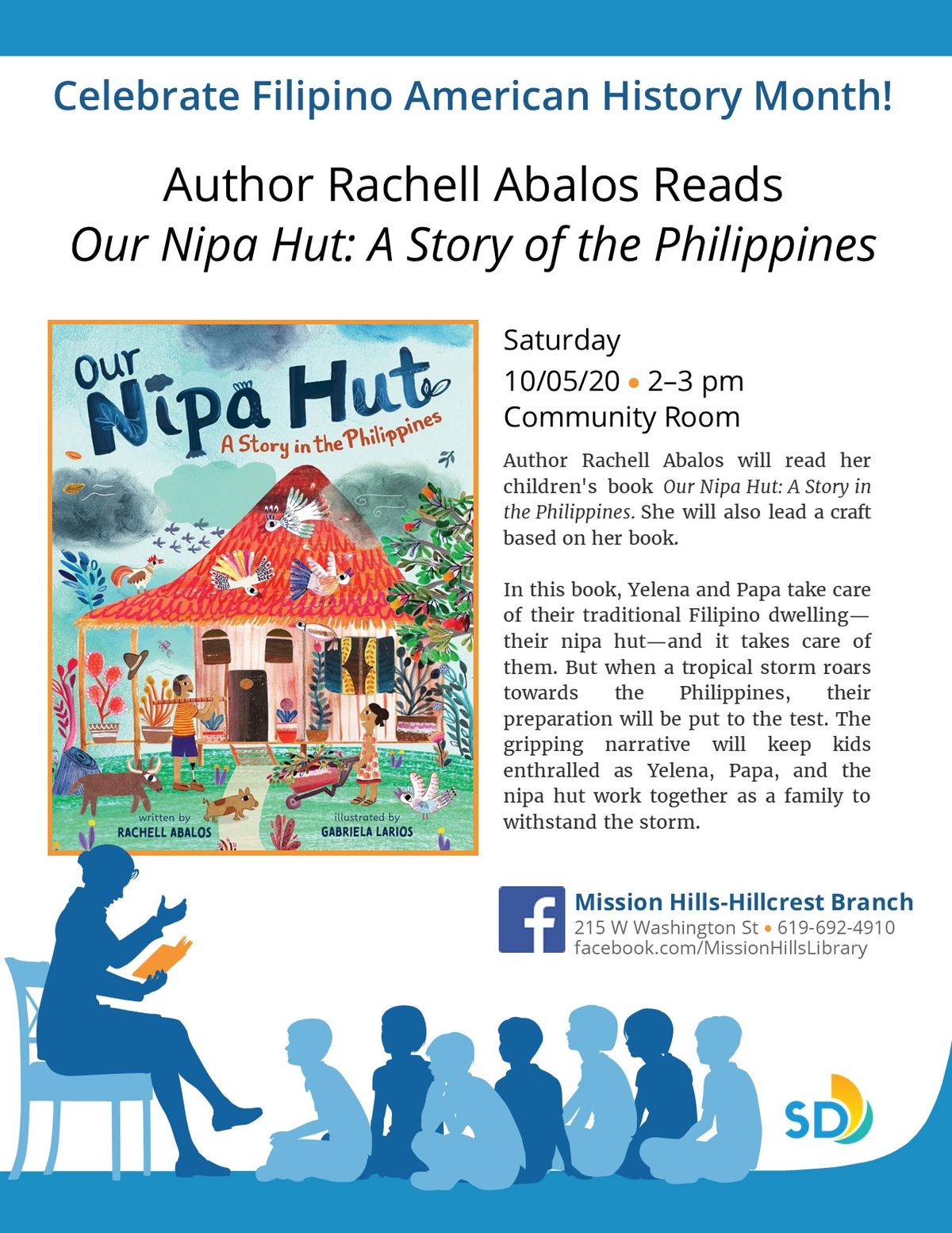 Filipino American History Month Storytime: Our Nipa Hut by Rachell Abalos