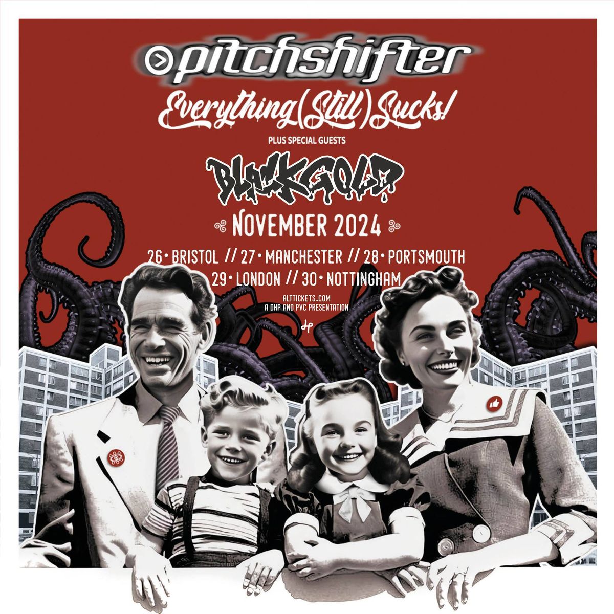 Pitchshifter w\/ Blackgold & Sabres @ Portsmouth Wedgewood Rooms - 28 Nov, 2024