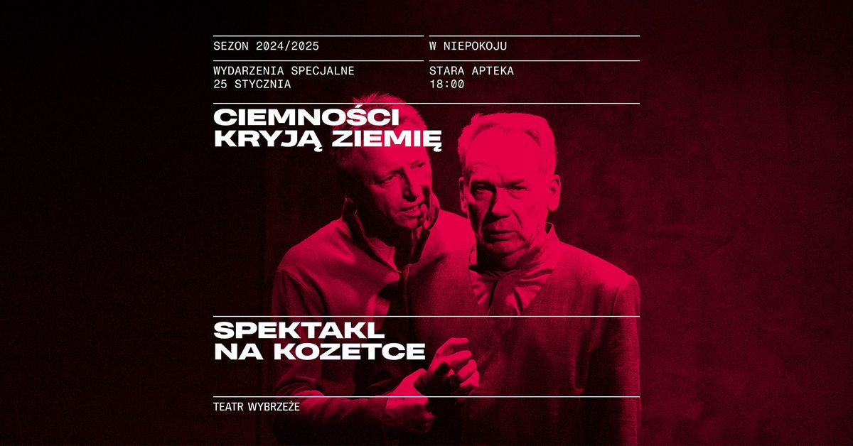 CIEMNO\u015aCI KRYJ\u0104 ZIEMI\u0118 na kozetce