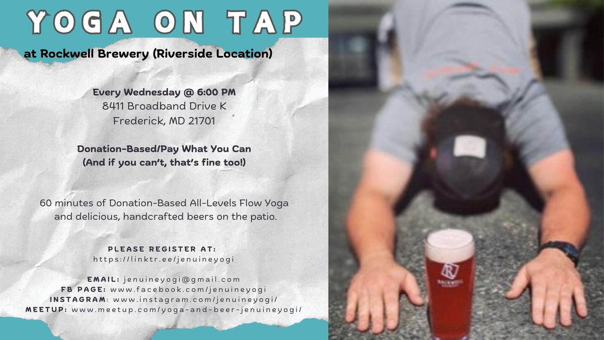 Yoga On Tap @ Rockwell Brewery (Riverside Location)