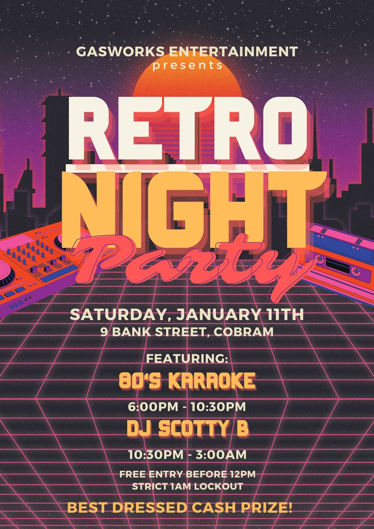 RETRO NIGHT - BEST OF THE 70\u2019s 80\u2019s 90\u2019s