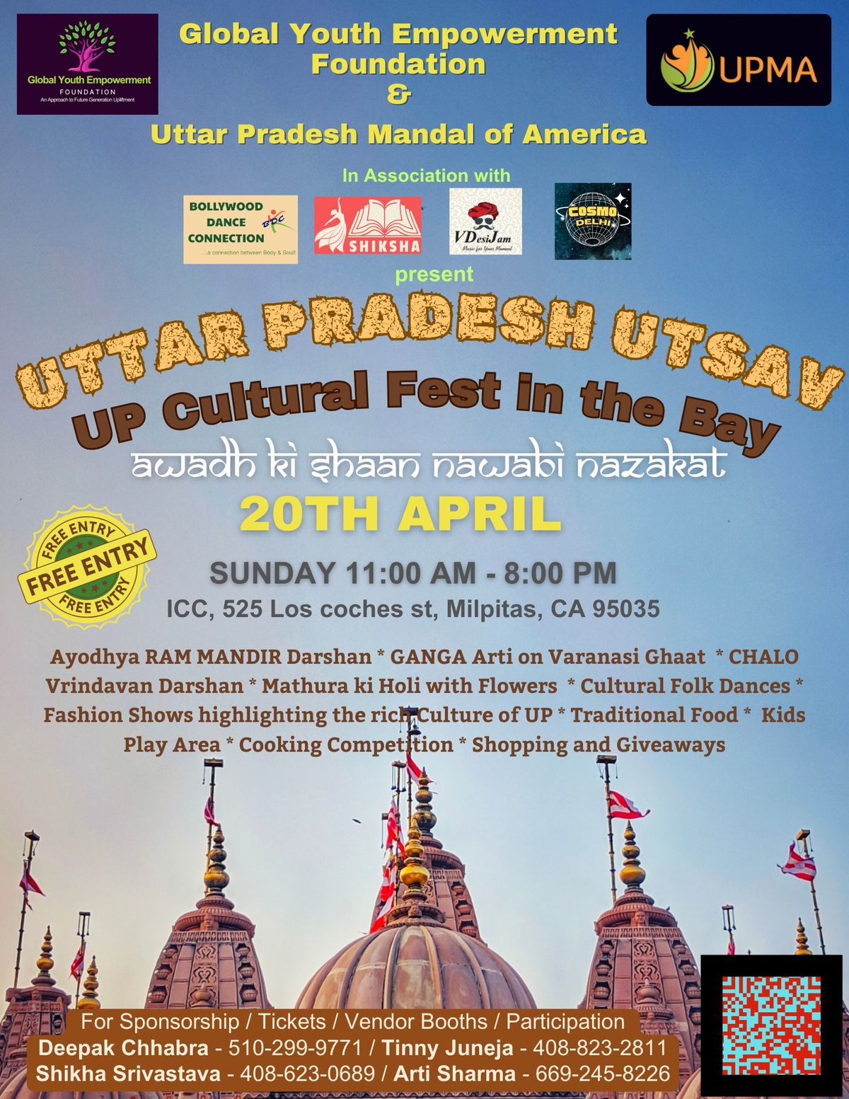 UTTAR PRADESH UTSAV - UP Cultural Fest in the Bay