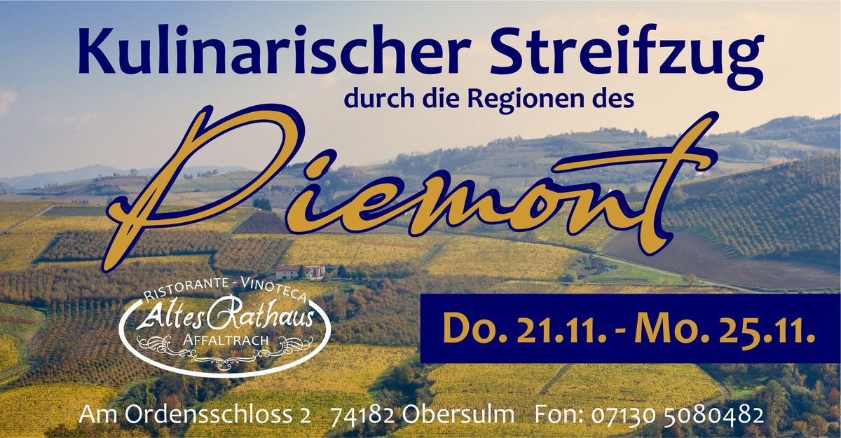 Kulinarischer Streifzug durch das Piemont