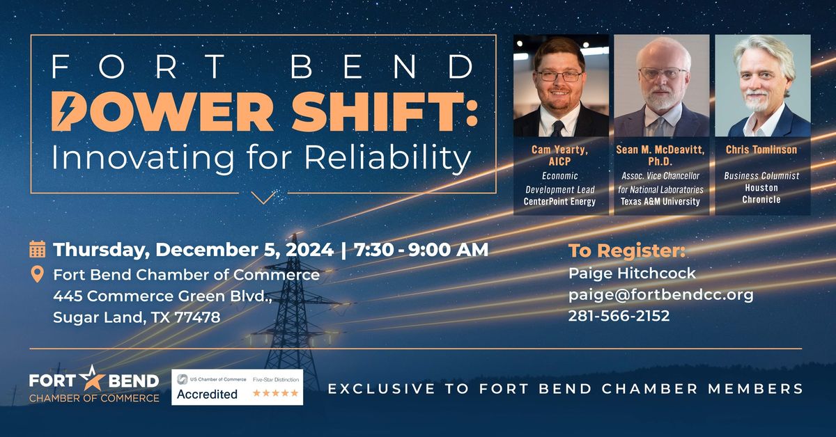 Fort Bend Power Shift: Innovating for Reliability