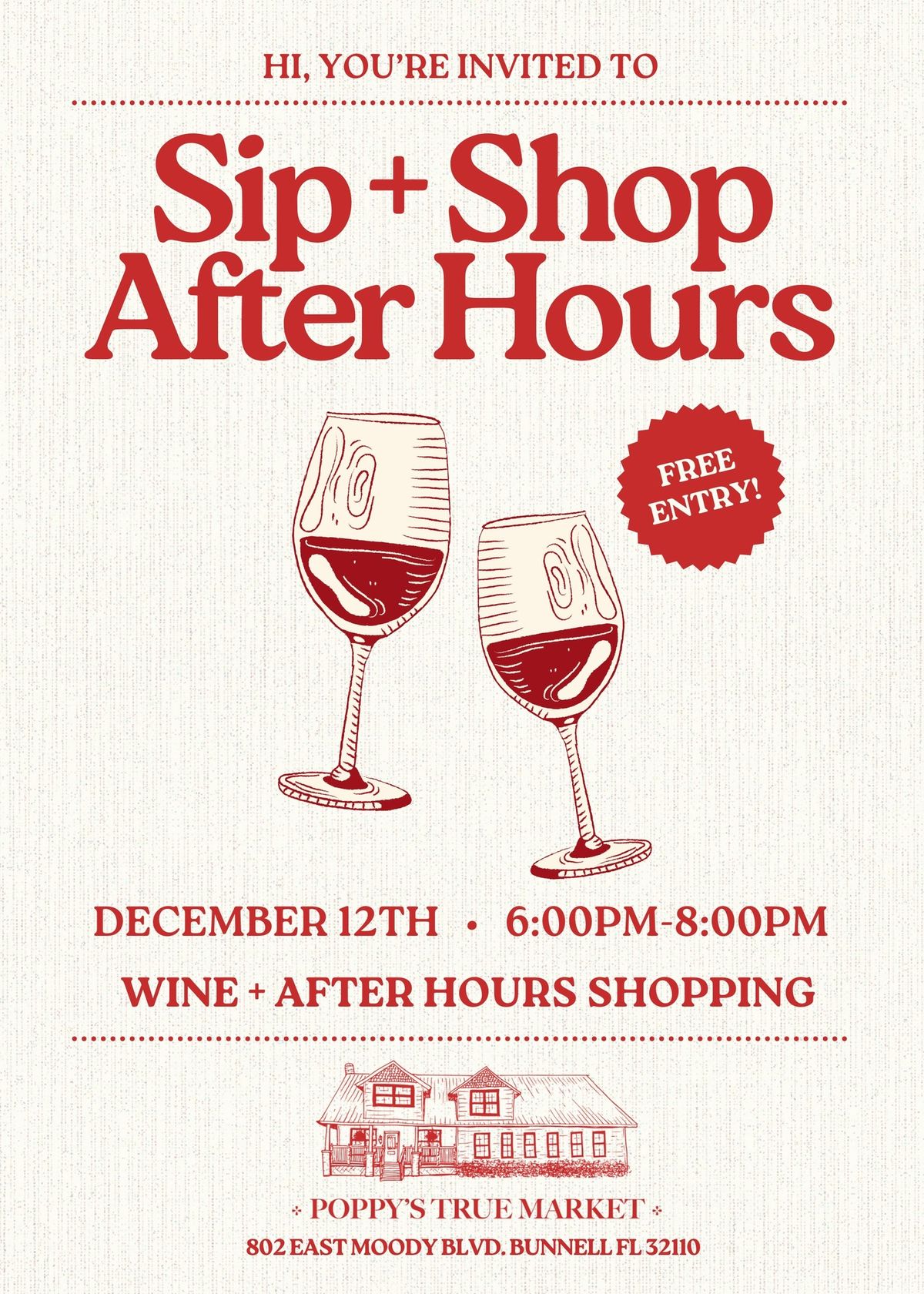 Sip + Shop After Hours