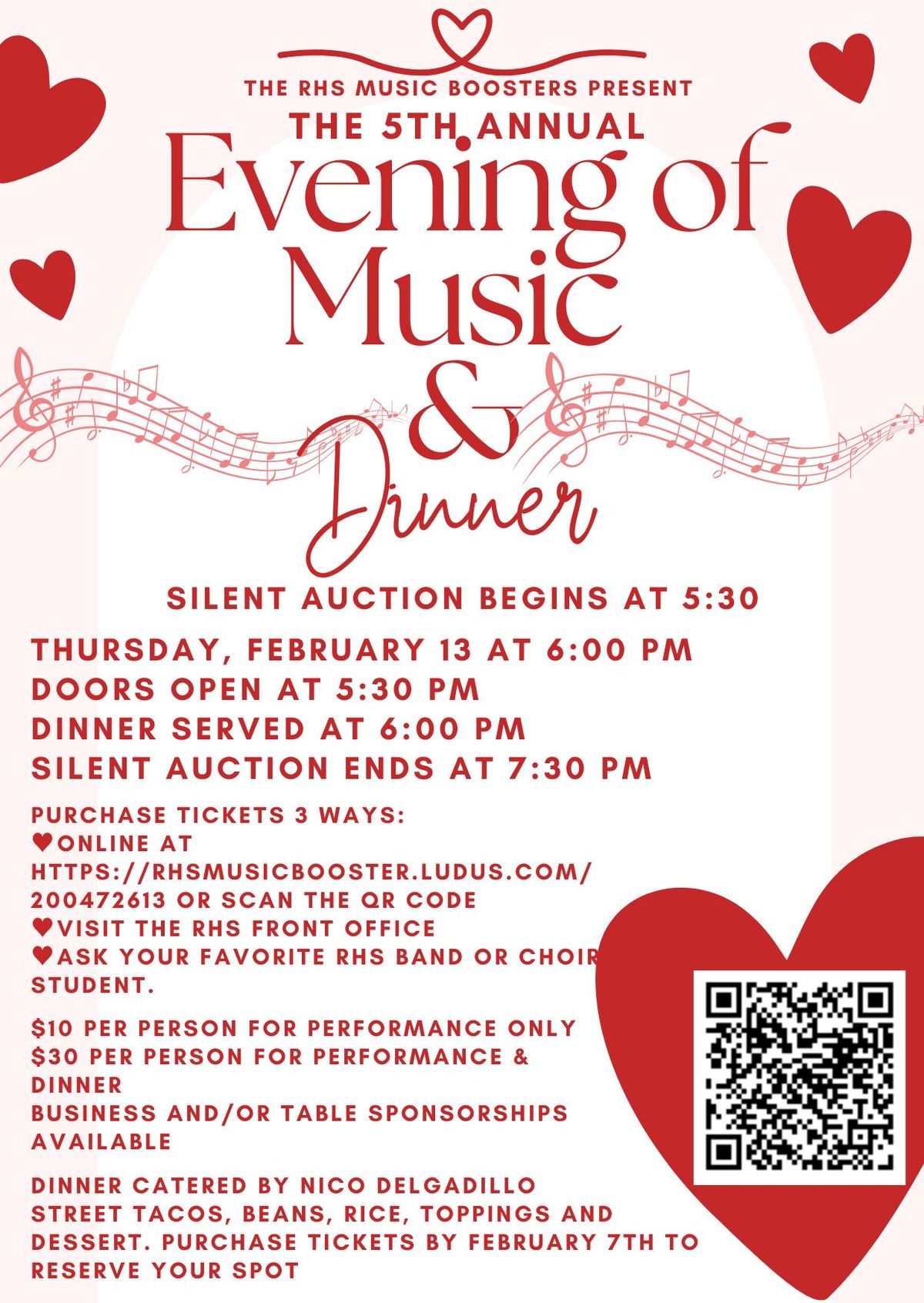 5th Annual Evening of Music & Dinner