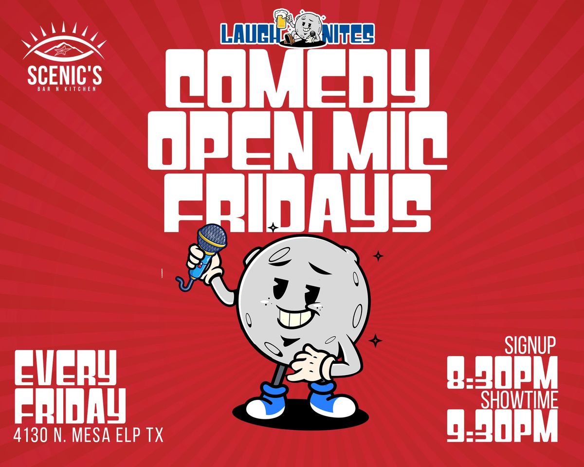 Comedy Open Mic Friday at Scenic's Bar & Kitchen