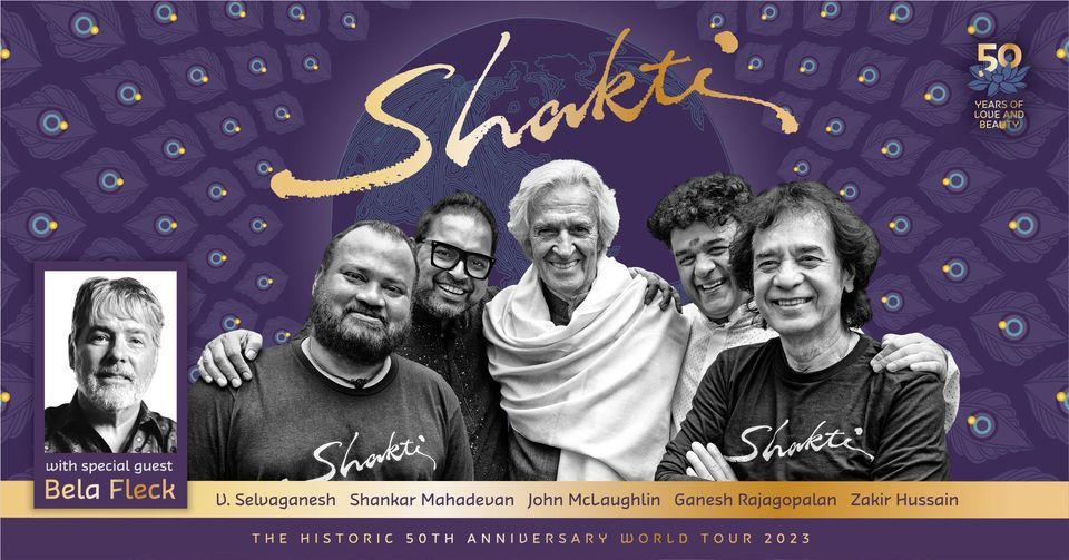 Shakti at Riverbend Center featuring John McLaughlin and Zakir Hussain with special guest Bela Fleck