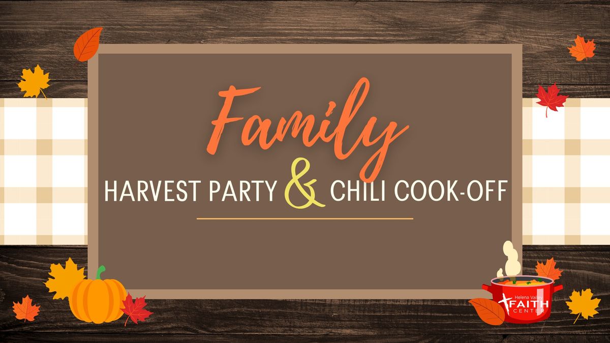 Family Harvest Party and Chili and Cornbread Cook-Off