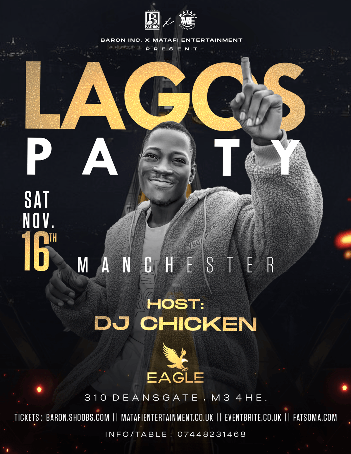 LAGOS PARTY with DJ CHICKEN live in Manchester