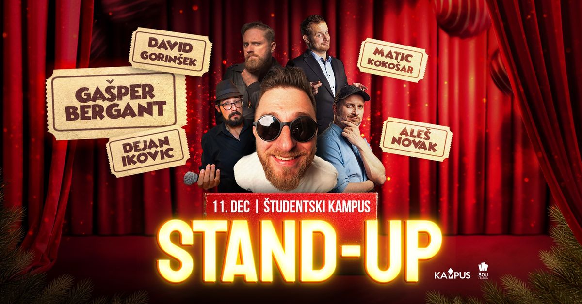 Vse\u0161tudentski bo\u017ei\u010dni stand-up \/\/ 11. december \/\/ @\u0160tudentski kampus