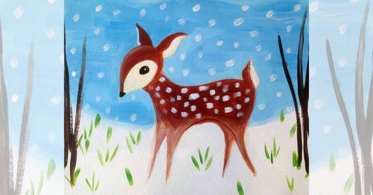 Paint "Winter Deer" - $32 Family Day Special!