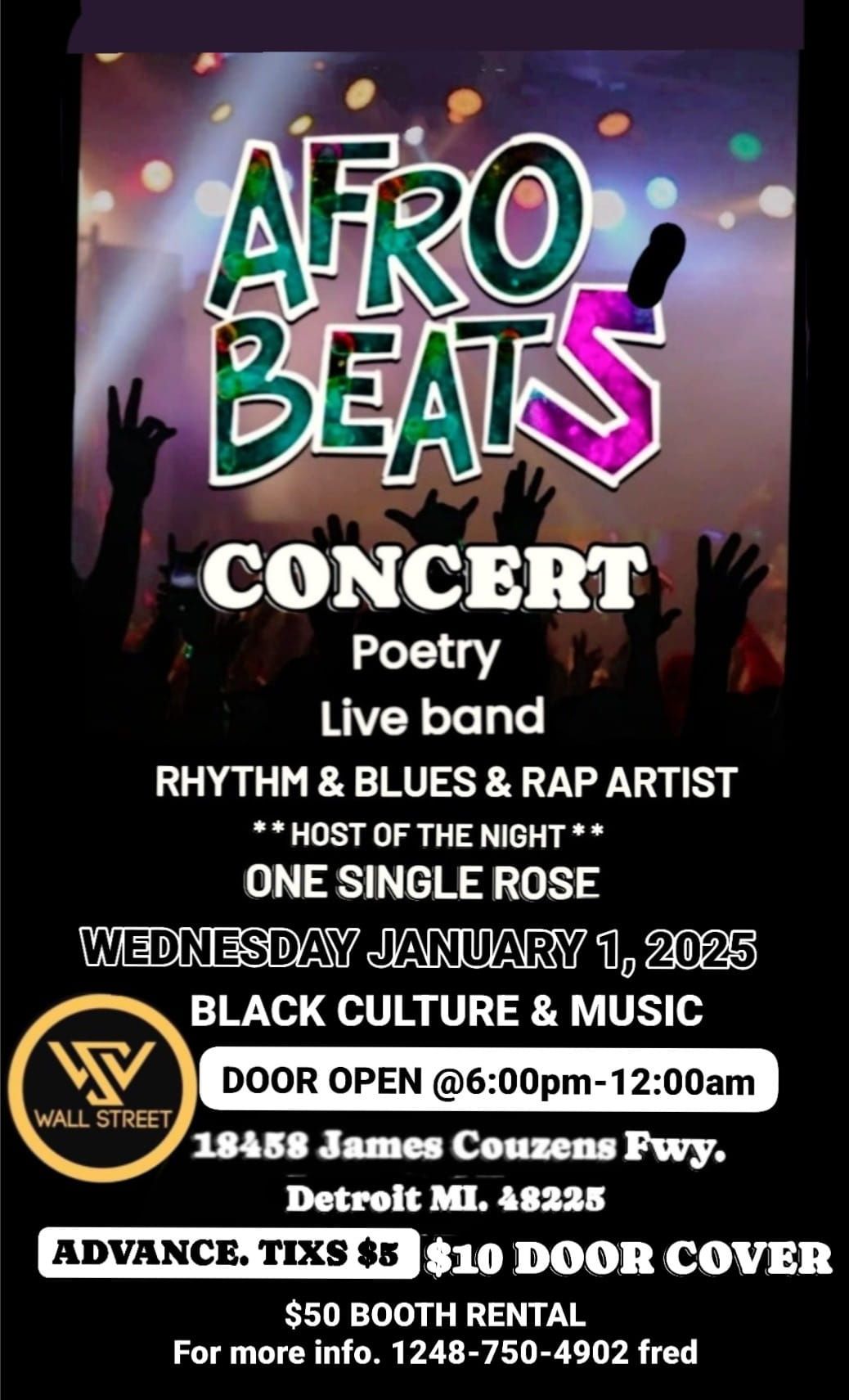 AFRO BEATS SPOKEN WORD CONCERT