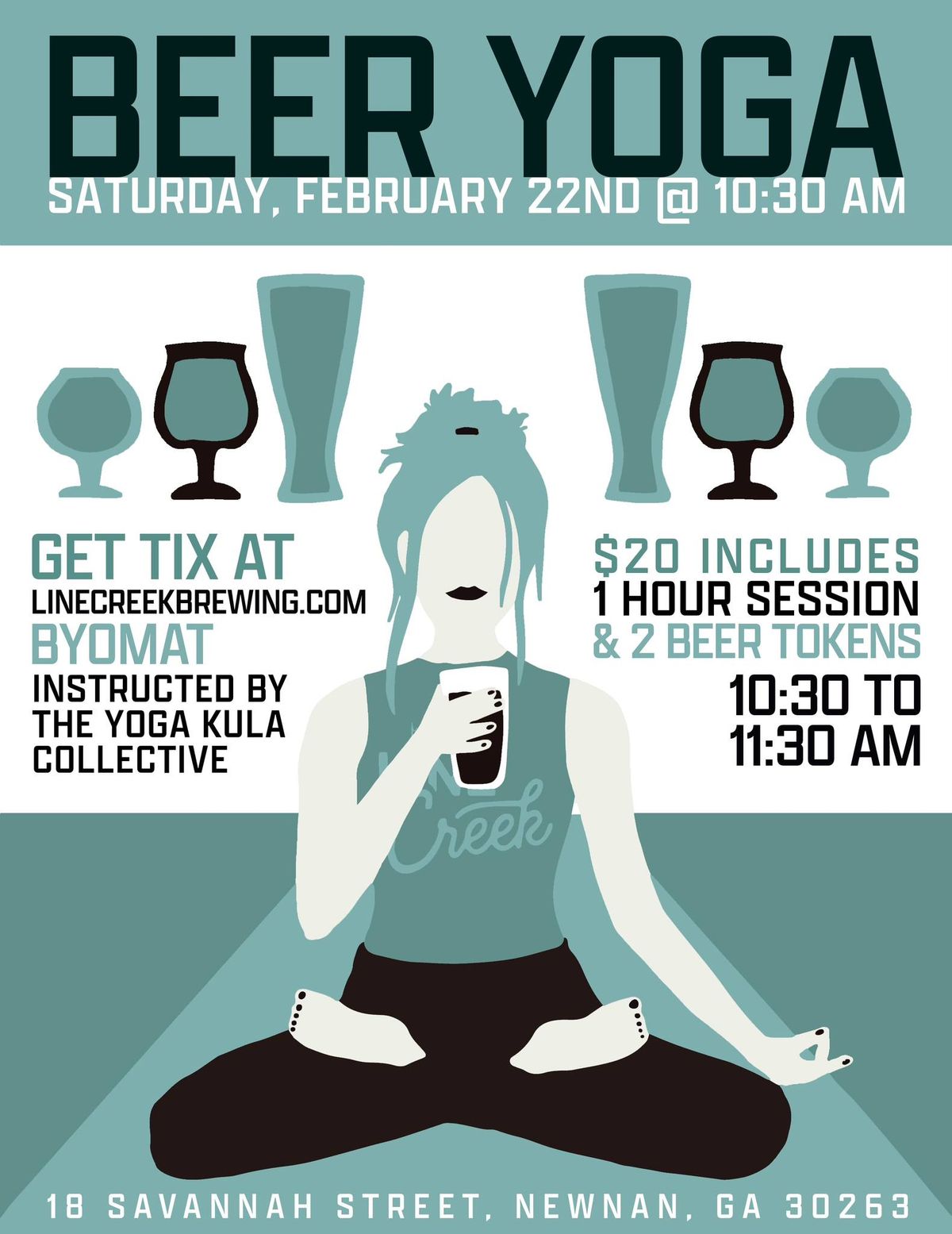 Beer Yoga at The Reserve