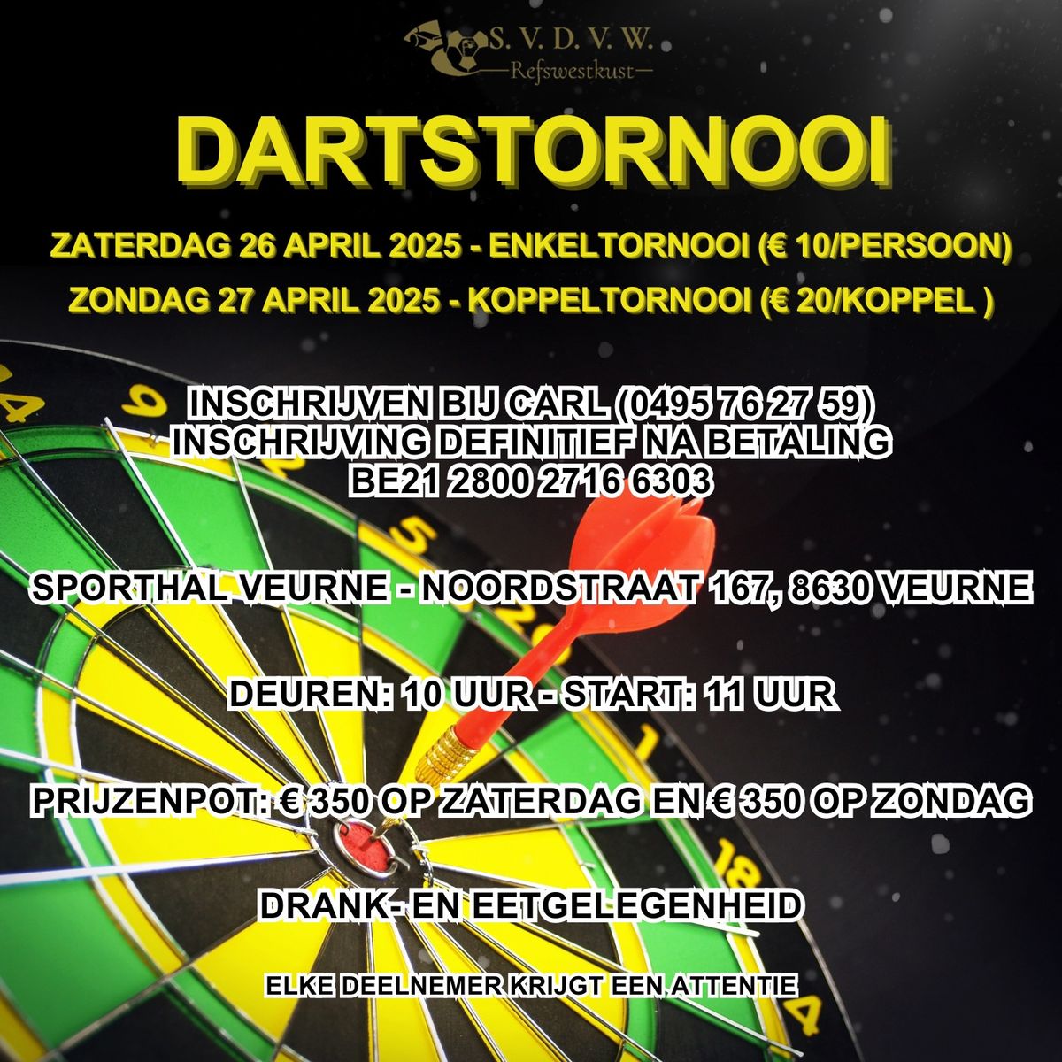 2de Dartstornooi Refswestkust! \ud83c\udfaf