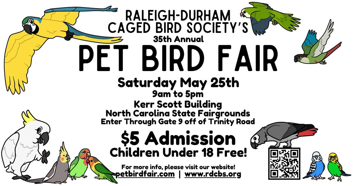 RDCBS 35th Annual Pet Bird Fair