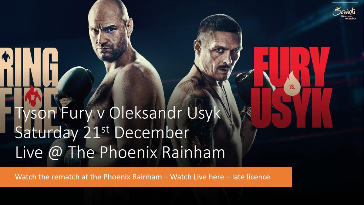 \ud83e\udd4a Usyk v Fury \ud83e\udd4a