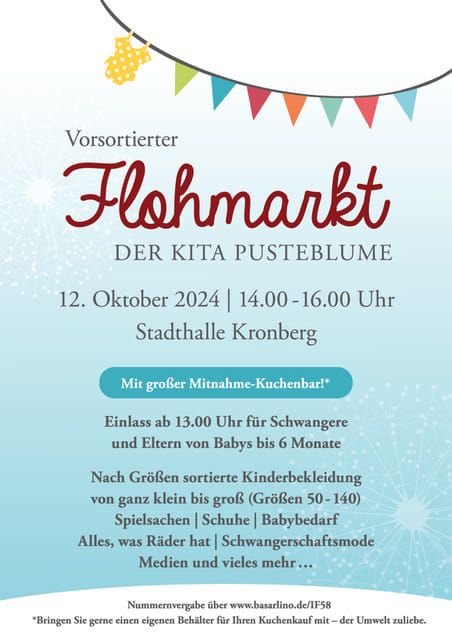 Sortierter Flohmarkt der Kita Pusteblume