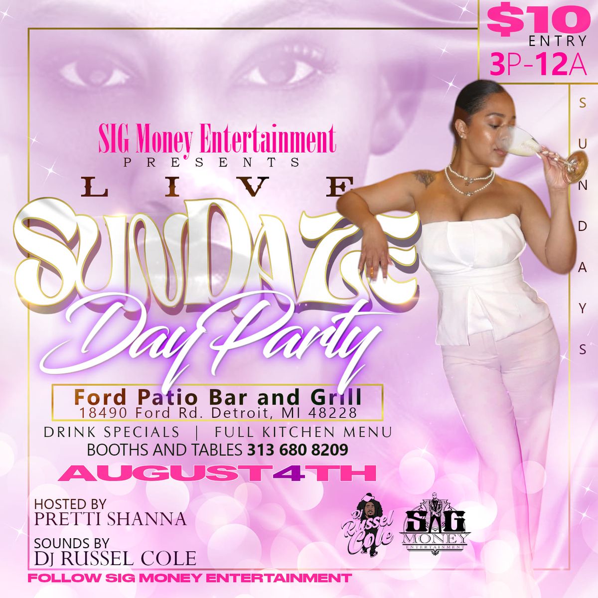 Live SunDaze Day Party  " Leo Affair" Sundresses vs Shorts 