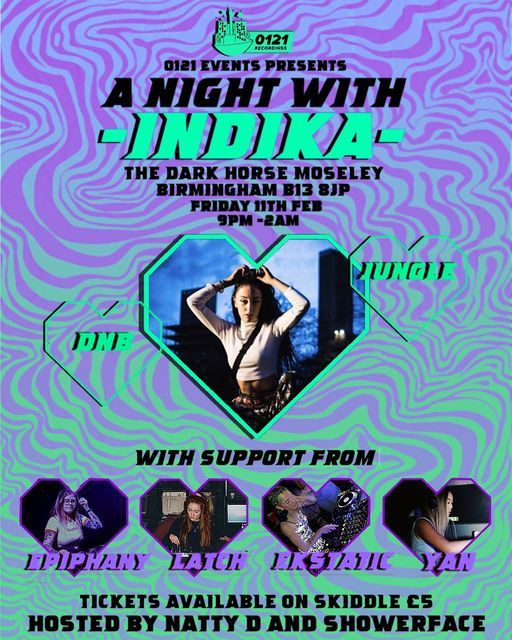 0121 Events Presents - A night with INDIKA