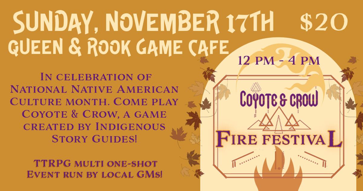 Coyote & Crow TTRPG event