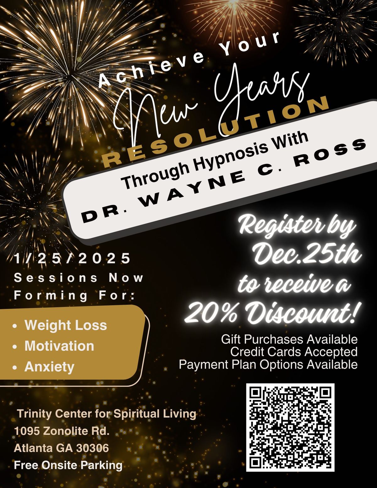 Manifest Your Dreams in 2025 Hypnosis Event