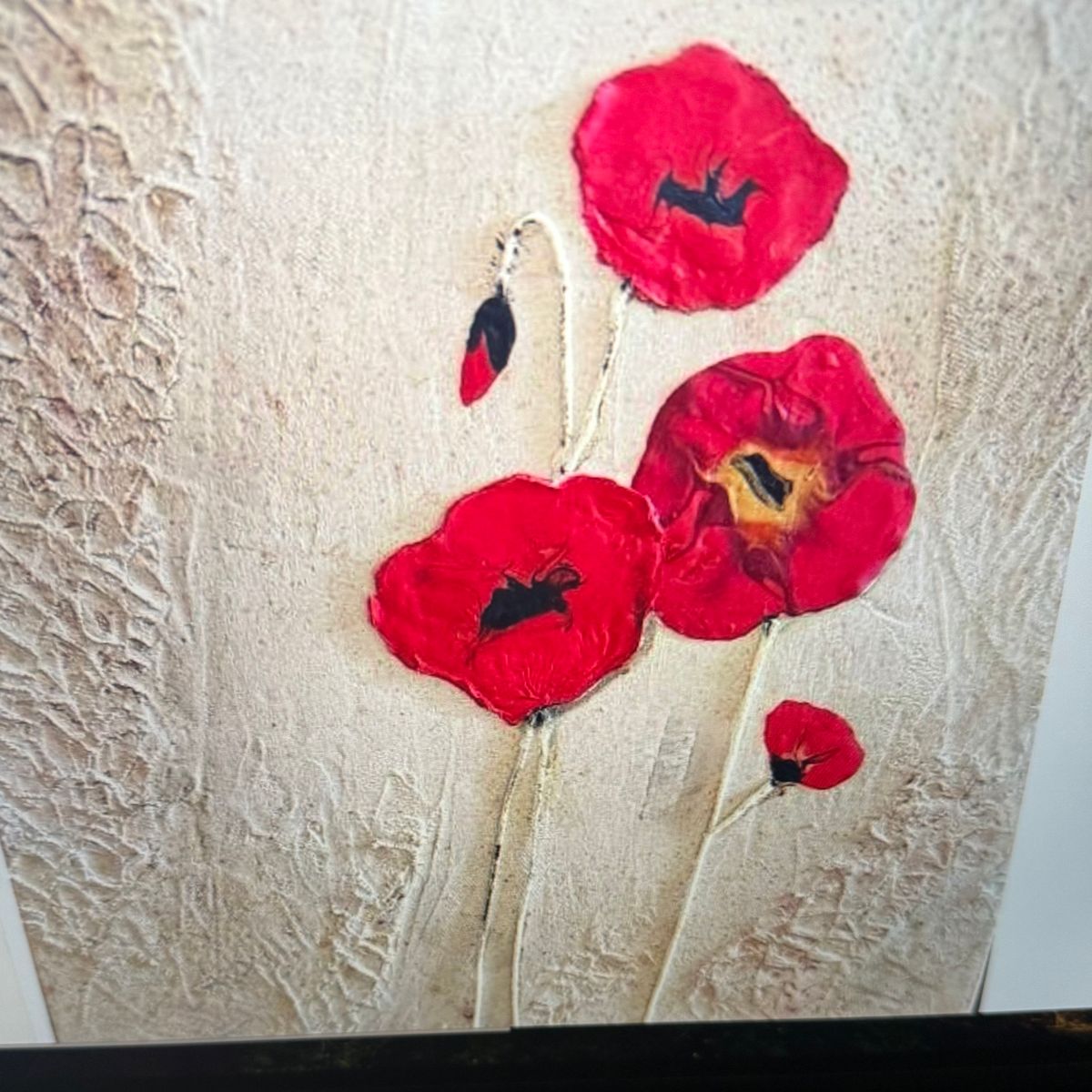 Poppy painting part 1  - Mix Media -