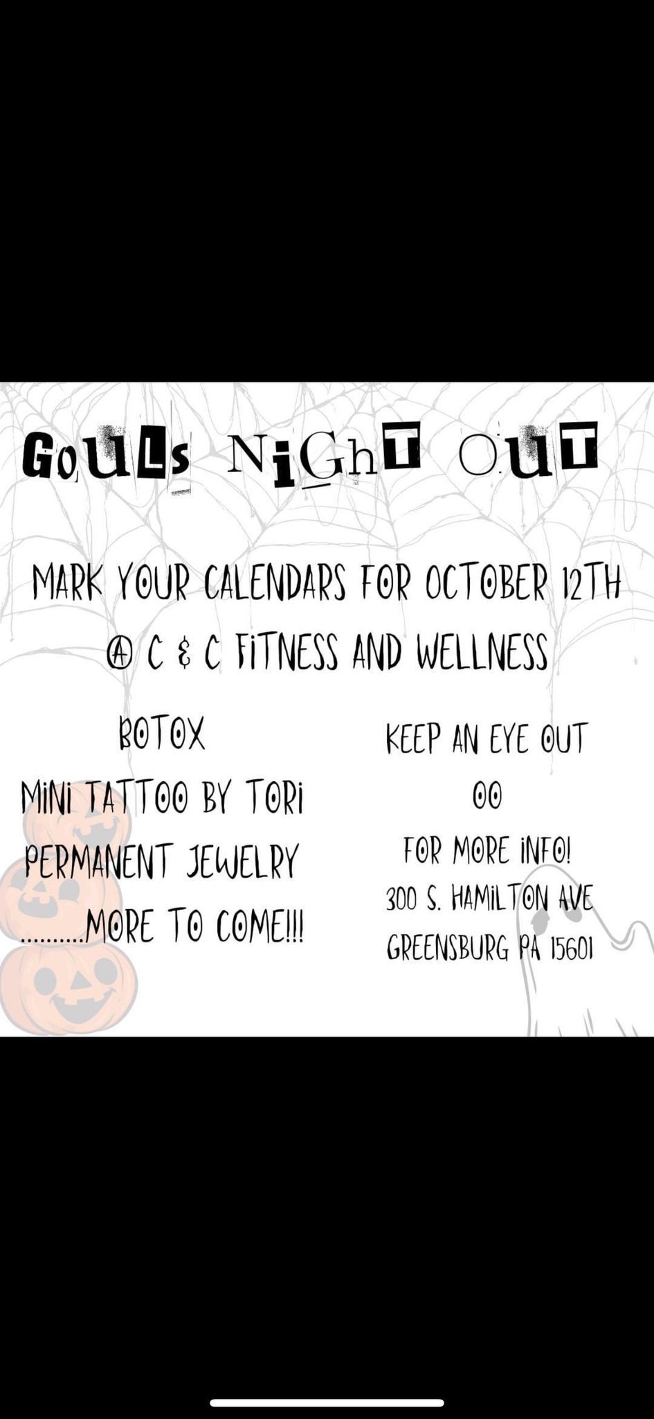 \u201cGouls\u201d Night Out at C & C Fitness!